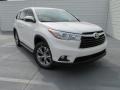 2015 Blizzard Pearl White Toyota Highlander LE  photo #1