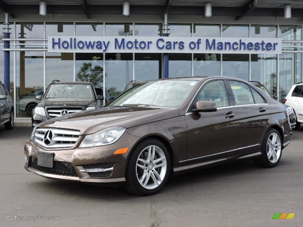2013 C 300 4Matic Sport - Dolomite Brown Metallic / Almond Beige photo #1