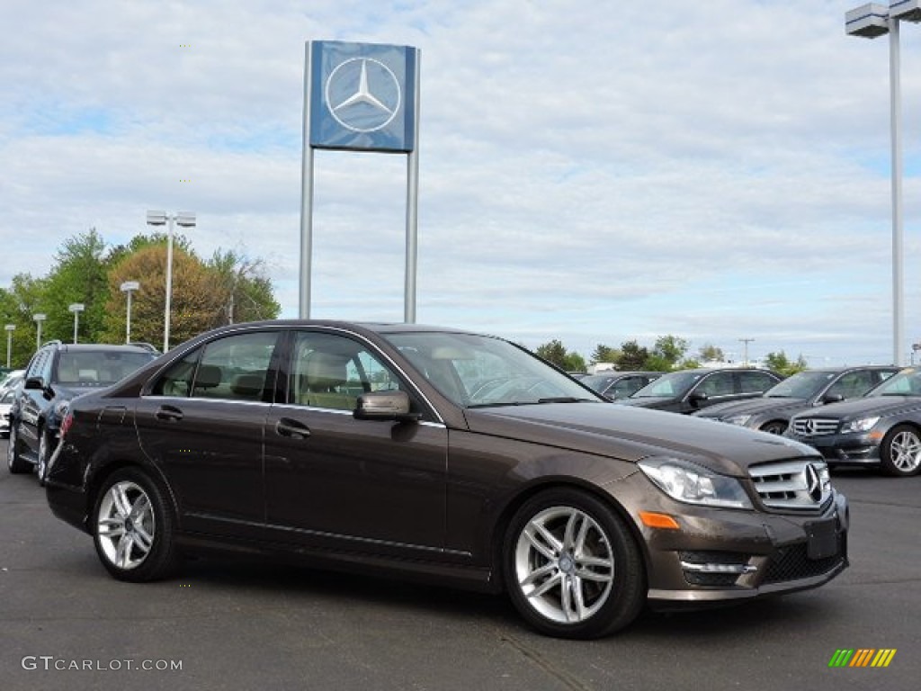 2013 C 300 4Matic Sport - Dolomite Brown Metallic / Almond Beige photo #3