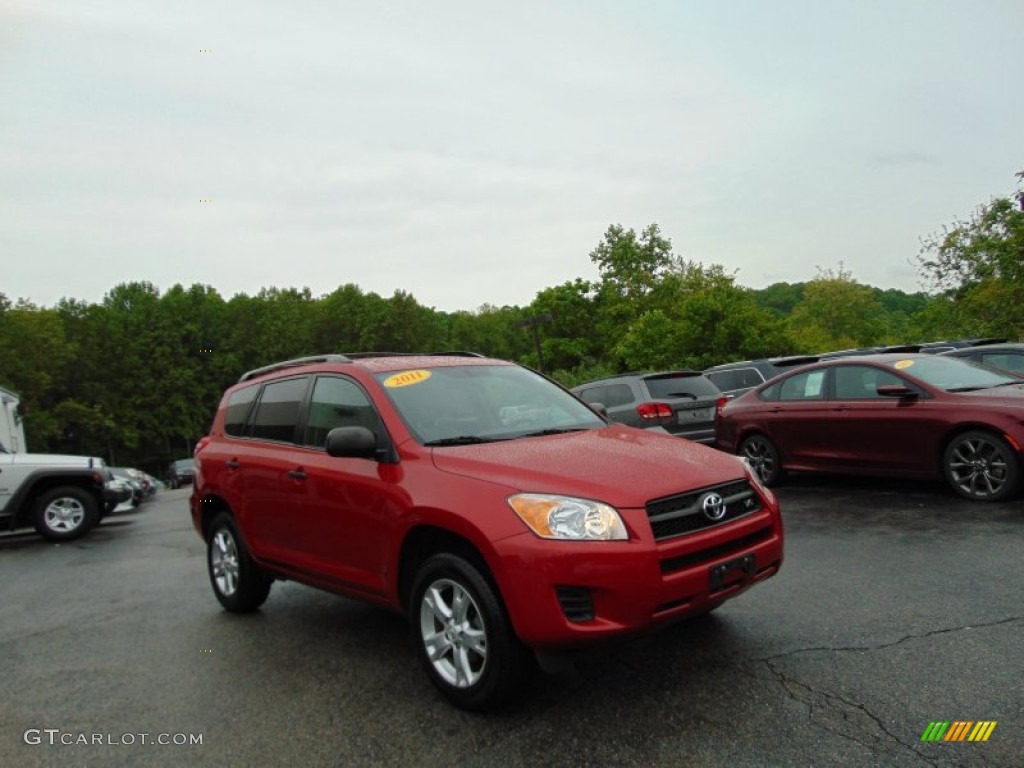 Barcelona Red Metallic 2011 Toyota RAV4 V6 4WD Exterior Photo #104138191