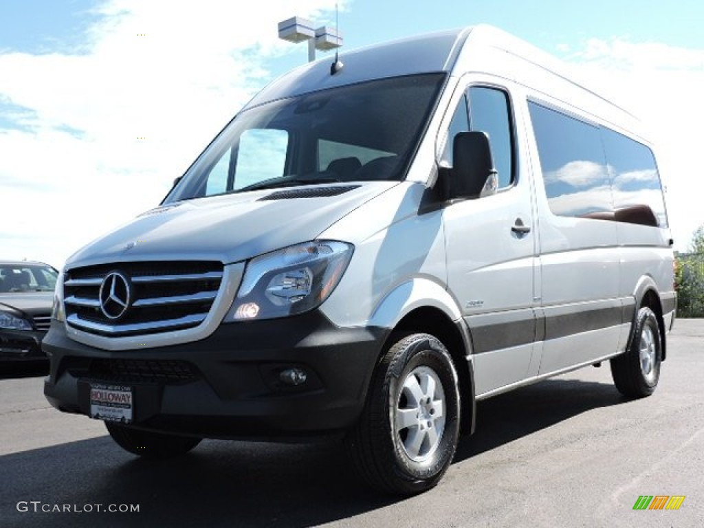 2015 Sprinter 2500 High Roof Cargo Van - Brilliant Silver Metallic / Black photo #1