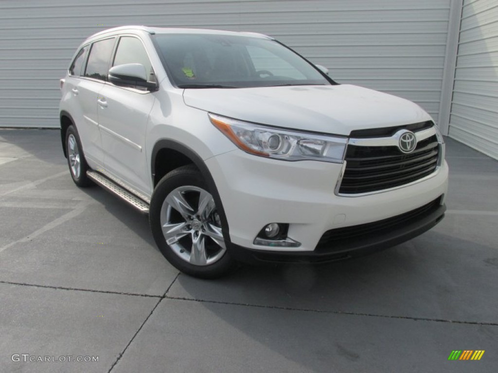 2015 Highlander Limited - Blizzard Pearl White / Black photo #1