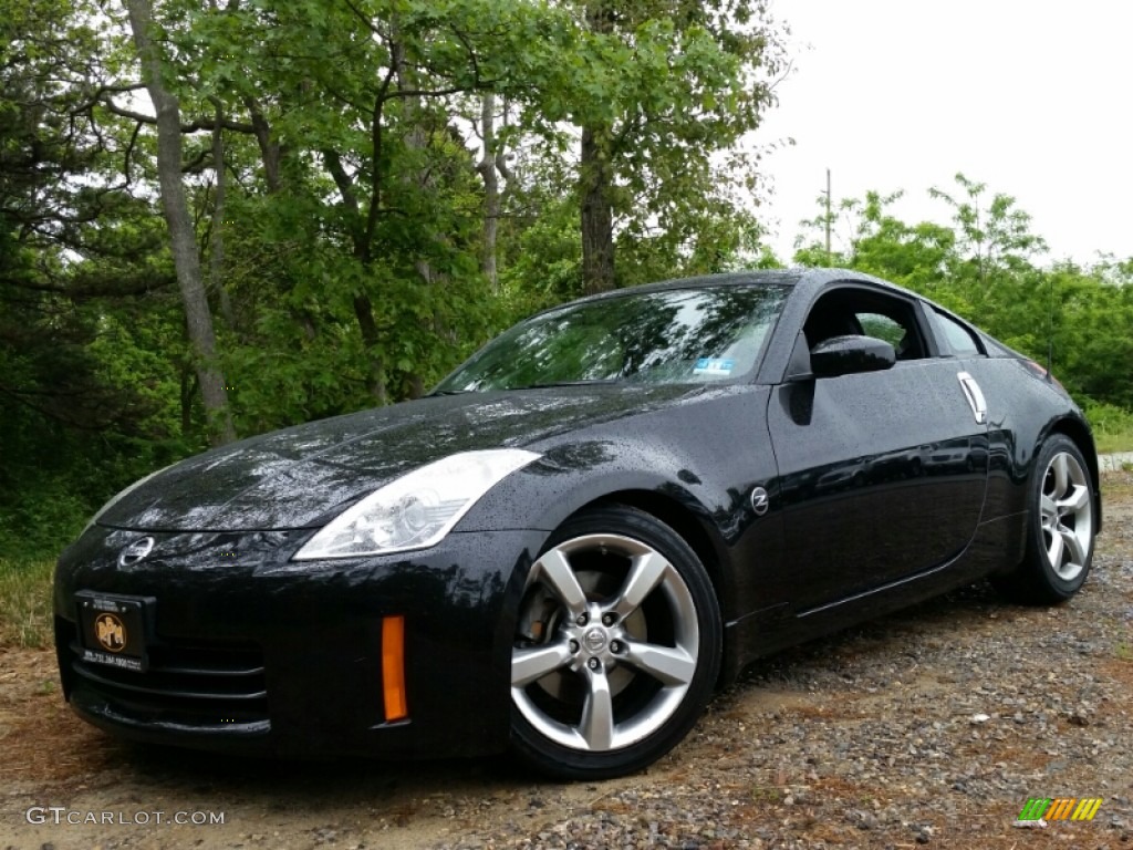 2006 350Z Touring Coupe - Magnetic Black Pearl / Charcoal Leather photo #1