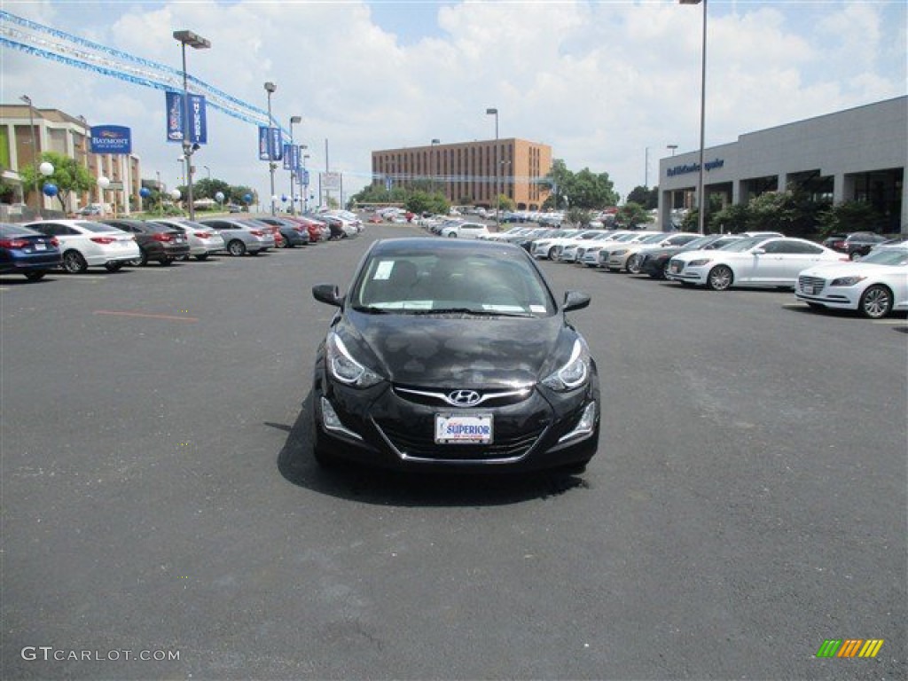 2016 Elantra SE - Phantom Black / Beige photo #2