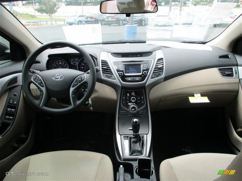 2016 Elantra SE - Phantom Black / Beige photo #13