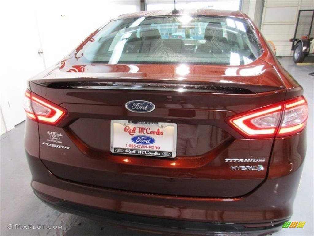 2016 Fusion Hybrid Titanium - Bronze Fire Metallic / Charcoal Black photo #5