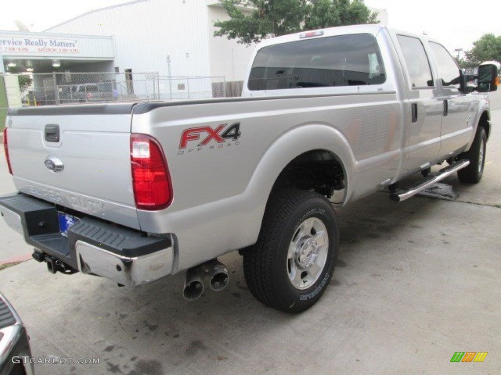 Ingot Silver 2015 Ford F350 Super Duty XLT Crew Cab 4x4 Exterior Photo #104142979