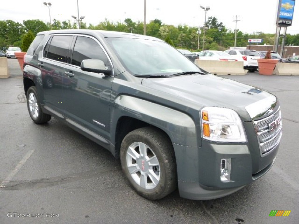 2013 Terrain SLE AWD - Gray Green Metallic / Jet Black photo #7