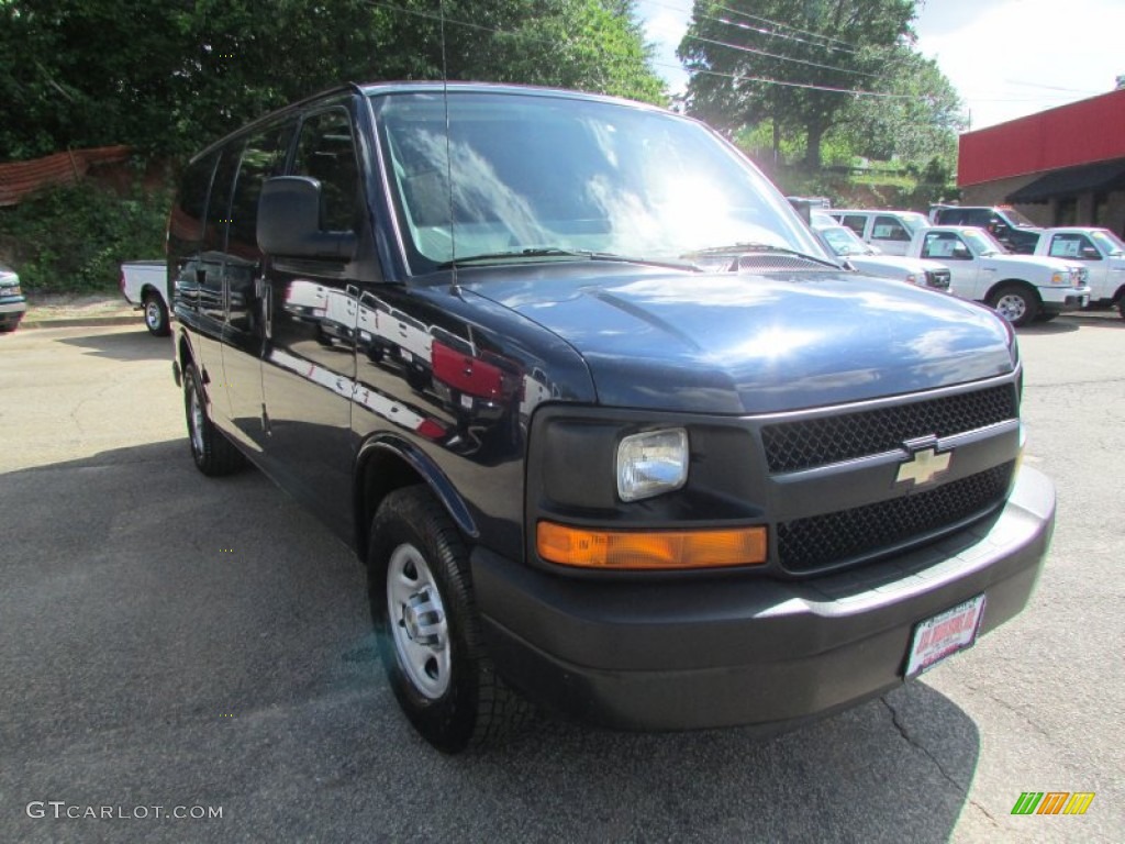 2007 Express 1500 Cargo Van - Dark Blue Metallic / Neutral photo #47