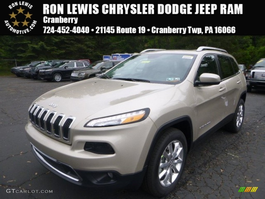2015 Cherokee Limited 4x4 - Cashmere Pearl / Black/Light Frost Beige photo #1