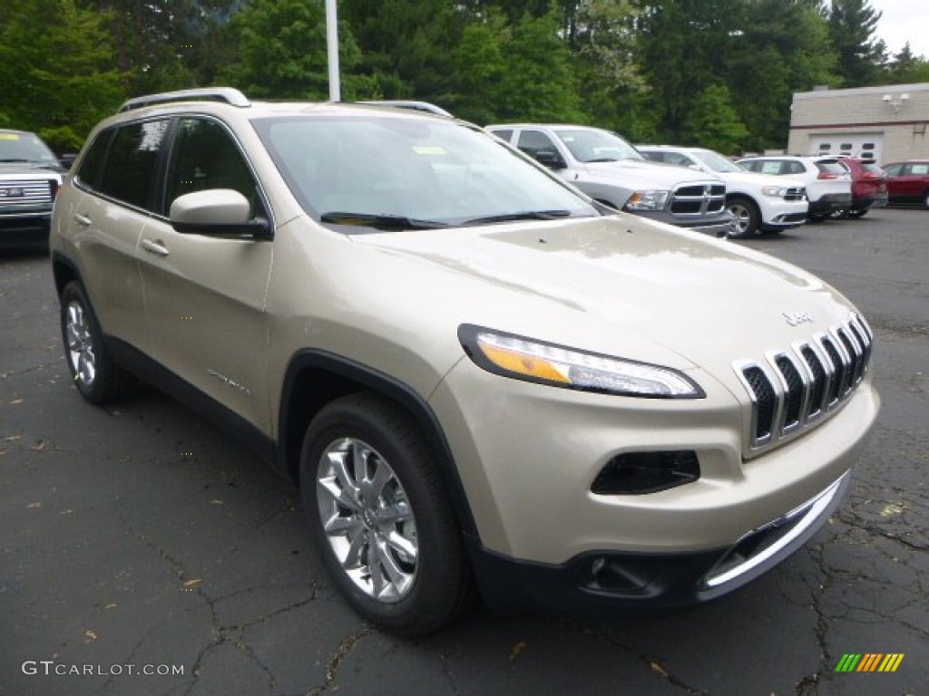 2015 Cherokee Limited 4x4 - Cashmere Pearl / Black/Light Frost Beige photo #8