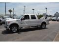 2015 White Platinum Ford F250 Super Duty Lariat Crew Cab 4x4  photo #9