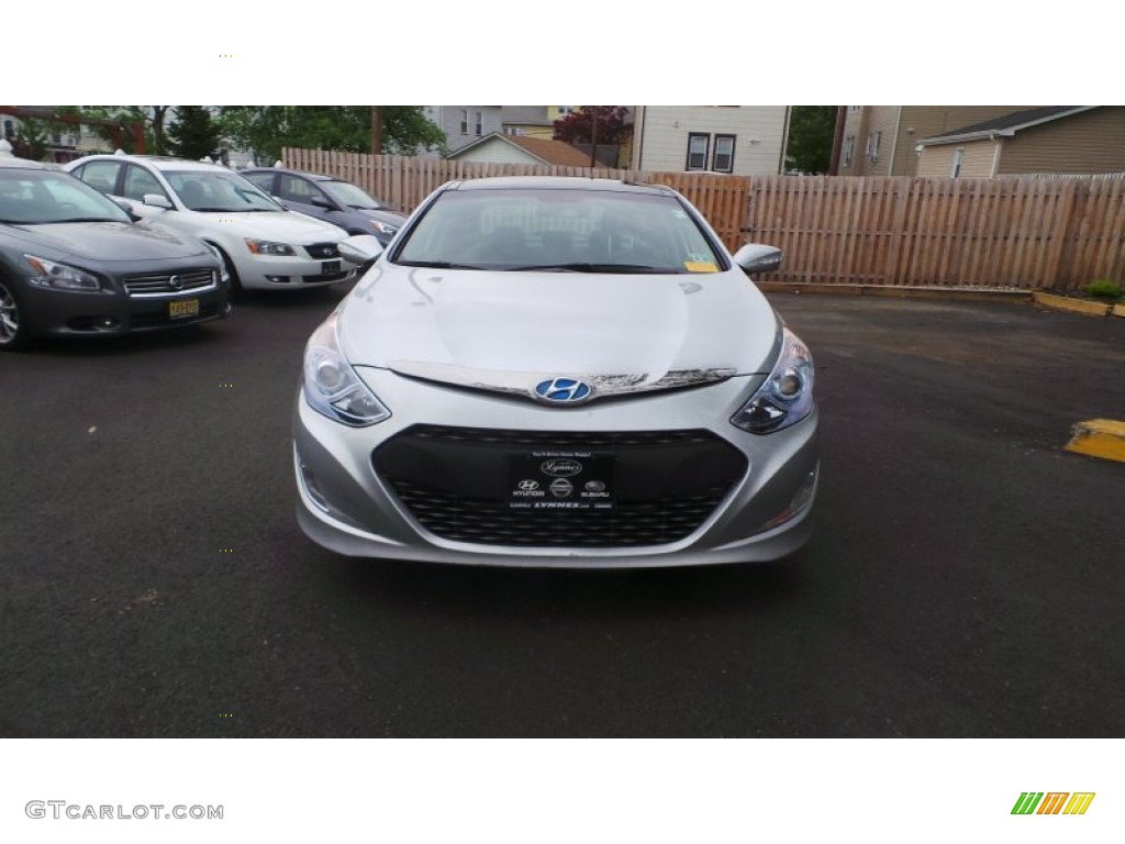2011 Sonata Hybrid - Silver Frost Metallic / Gray photo #2