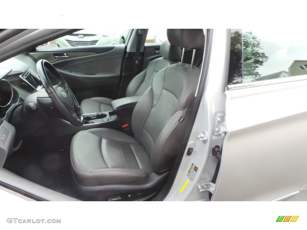 2011 Sonata Hybrid - Silver Frost Metallic / Gray photo #8