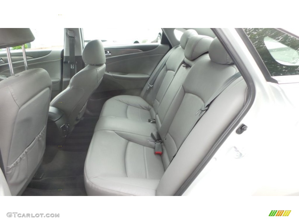 2011 Sonata Hybrid - Silver Frost Metallic / Gray photo #10