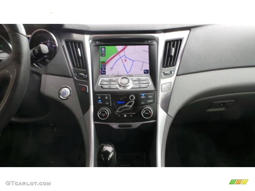 2011 Sonata Hybrid - Silver Frost Metallic / Gray photo #13