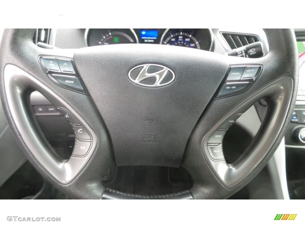 2011 Sonata Hybrid - Silver Frost Metallic / Gray photo #15