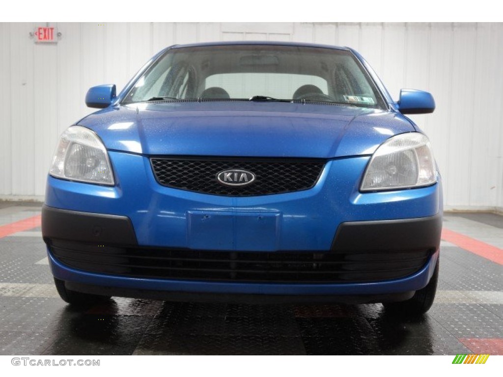 2009 Rio LX Sedan - Sapphire Blue / Gray photo #4