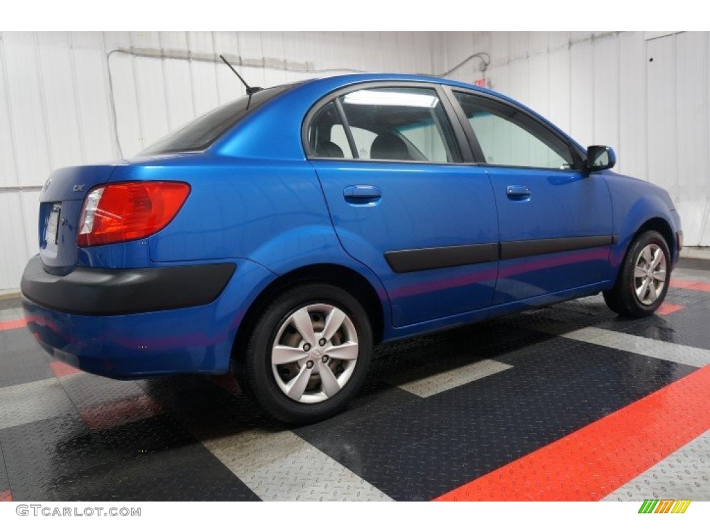 2009 Rio LX Sedan - Sapphire Blue / Gray photo #7