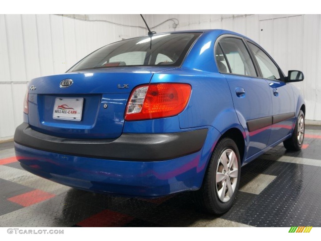 2009 Rio LX Sedan - Sapphire Blue / Gray photo #8