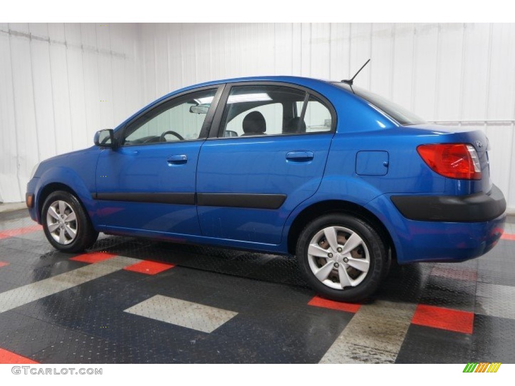 2009 Rio LX Sedan - Sapphire Blue / Gray photo #11