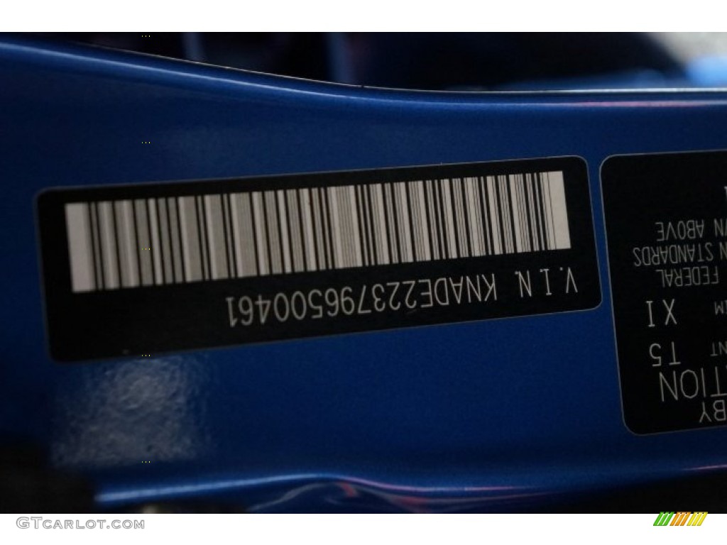 2009 Rio LX Sedan - Sapphire Blue / Gray photo #13