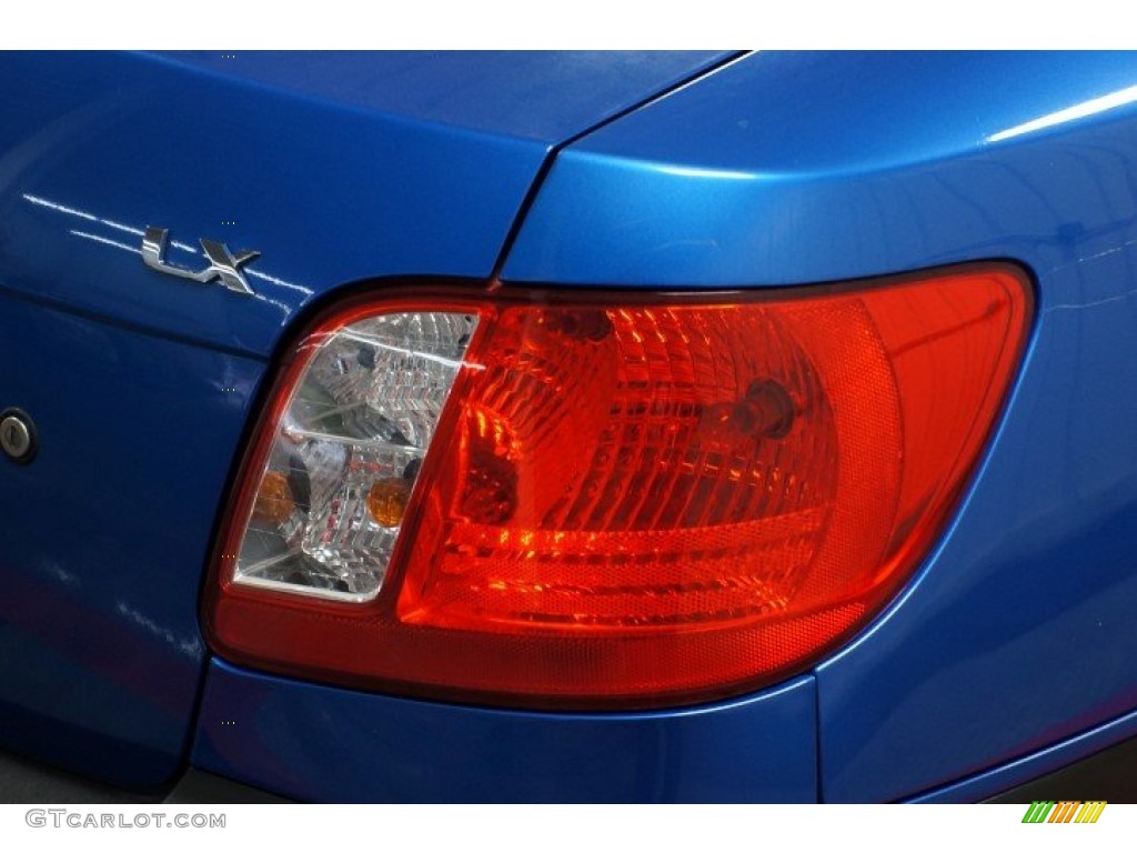 2009 Rio LX Sedan - Sapphire Blue / Gray photo #47