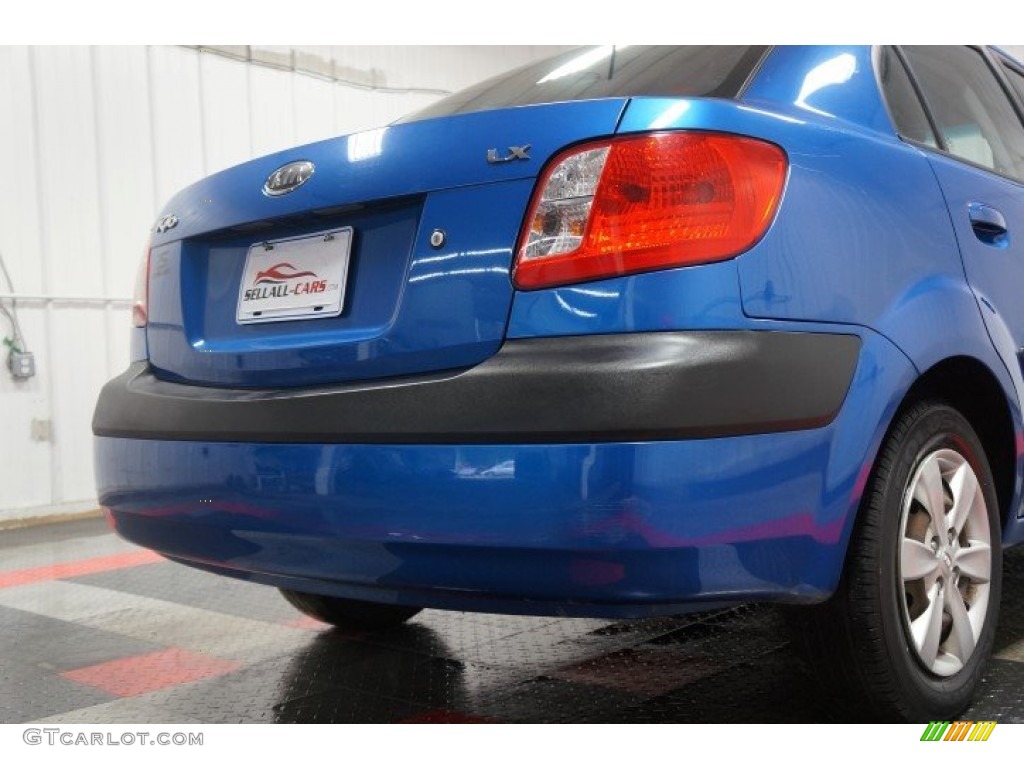 2009 Rio LX Sedan - Sapphire Blue / Gray photo #51