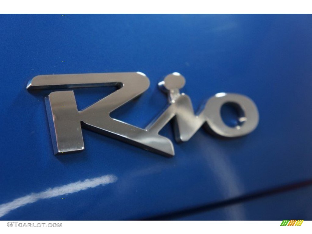 2009 Rio LX Sedan - Sapphire Blue / Gray photo #68