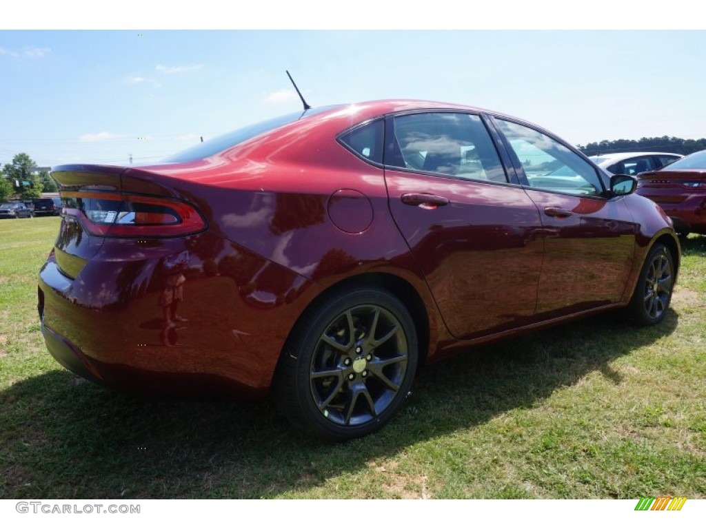 2015 Dart SE - Passion Red Pearl / Black photo #3