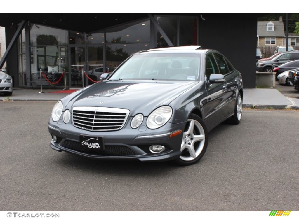 2009 E 350 4Matic Sedan - Flint Grey Metallic / Black photo #3