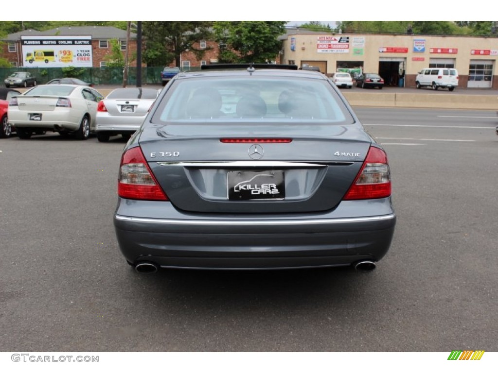 2009 E 350 4Matic Sedan - Flint Grey Metallic / Black photo #6
