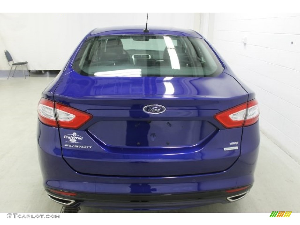 2015 Fusion SE - Deep Impact Blue Metallic / Charcoal Black photo #5