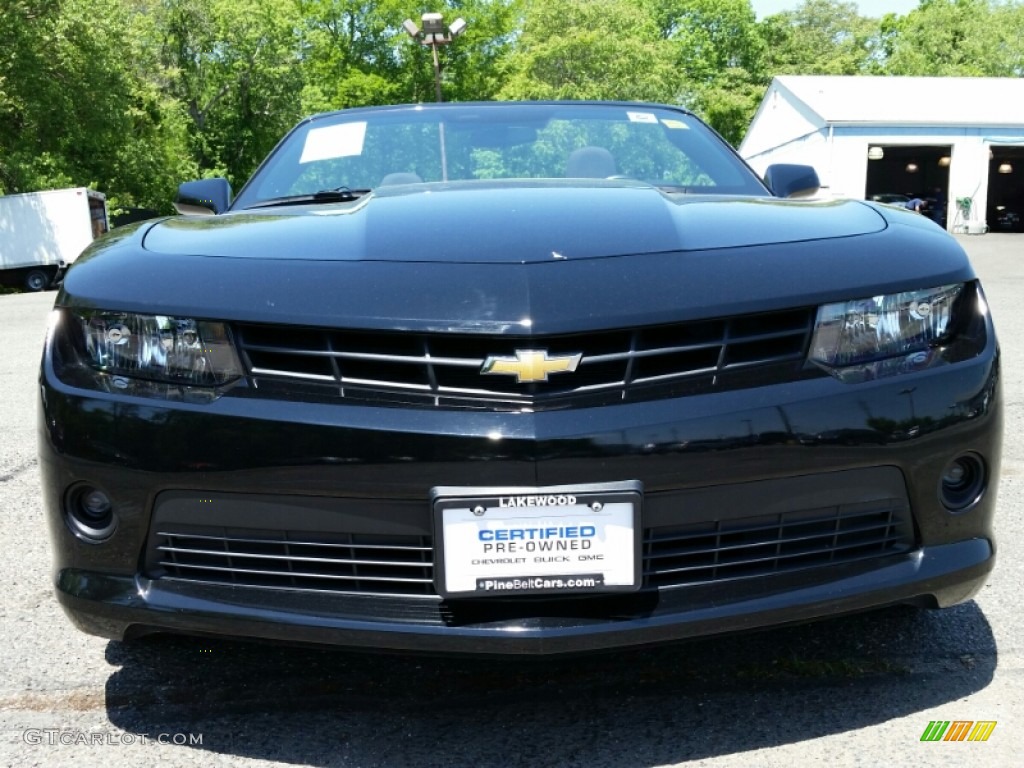 2015 Camaro LT Convertible - Black / Black photo #2