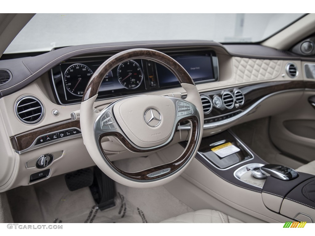 2016 S Mercedes-Maybach S600 Sedan - designo Diamond White Metallic / designo Silk Beige/Satin Red Pearl photo #6