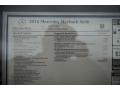  2016 S Mercedes-Maybach S600 Sedan Window Sticker