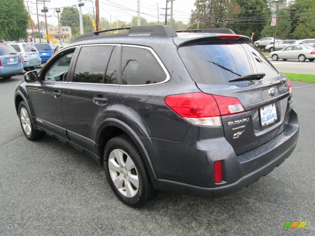 2011 Outback 2.5i Premium Wagon - Azurite Blue Pearl / Off Black photo #8