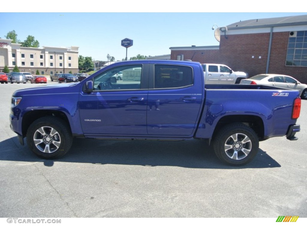 Laser Blue 2015 Chevrolet Colorado Z71 Crew Cab Exterior Photo #104166968