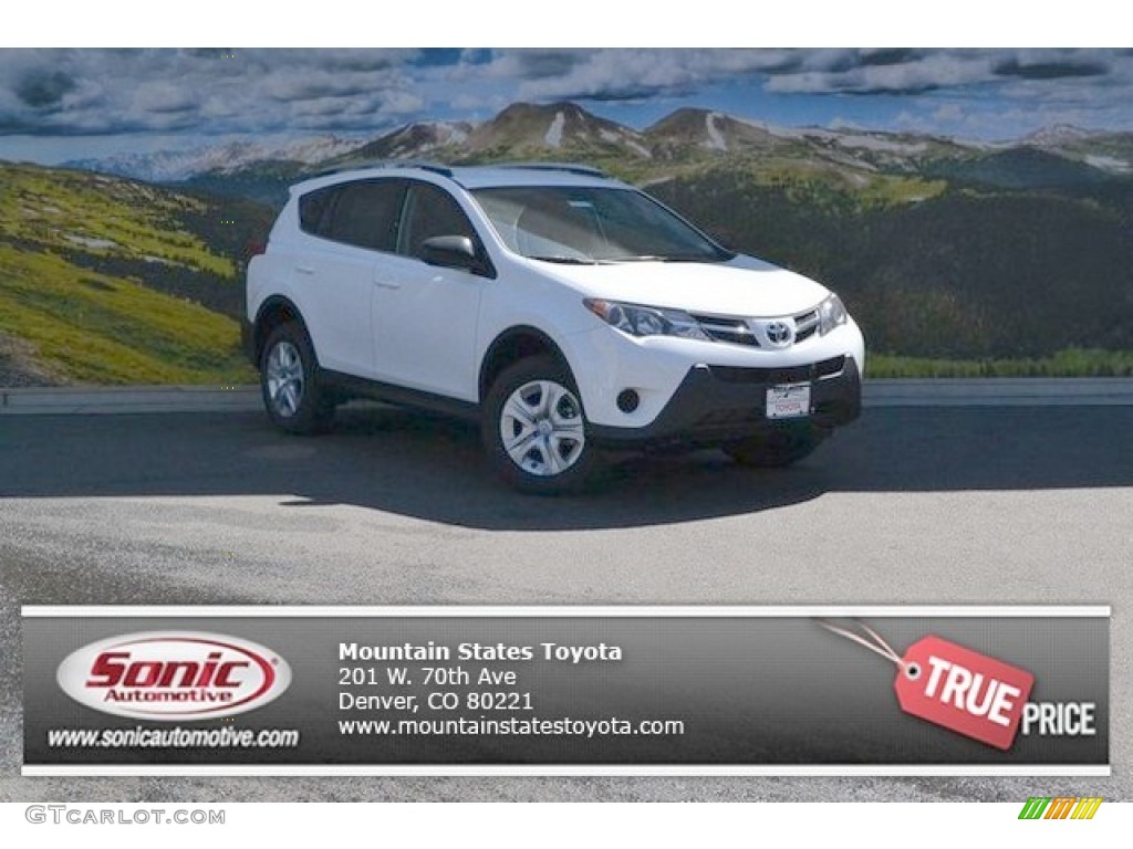 2015 RAV4 LE - Super White / Ash photo #1