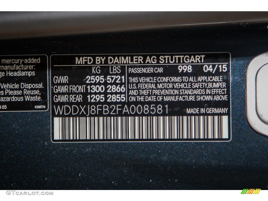 2015 S 550 4Matic Coupe - Anthracite Blue Metallic / designo Saddle Brown/Black photo #7