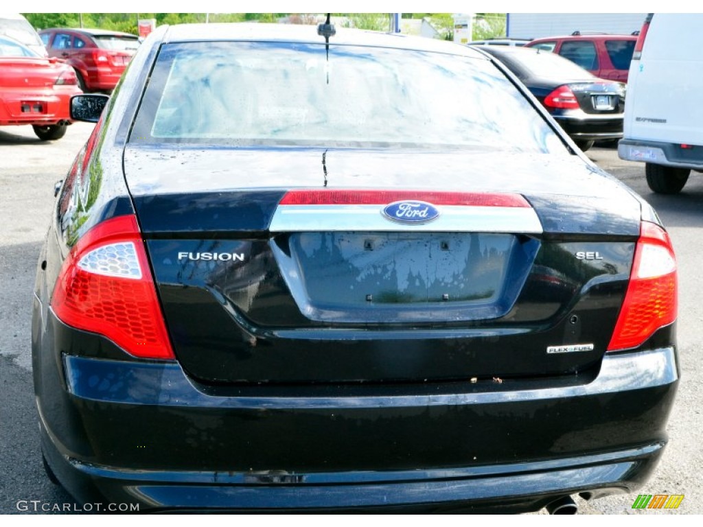 2011 Fusion SEL V6 - Tuxedo Black Metallic / Charcoal Black photo #7