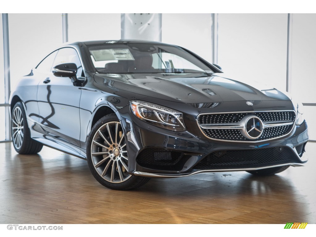 2015 S 550 4Matic Coupe - Anthracite Blue Metallic / designo Saddle Brown/Black photo #12