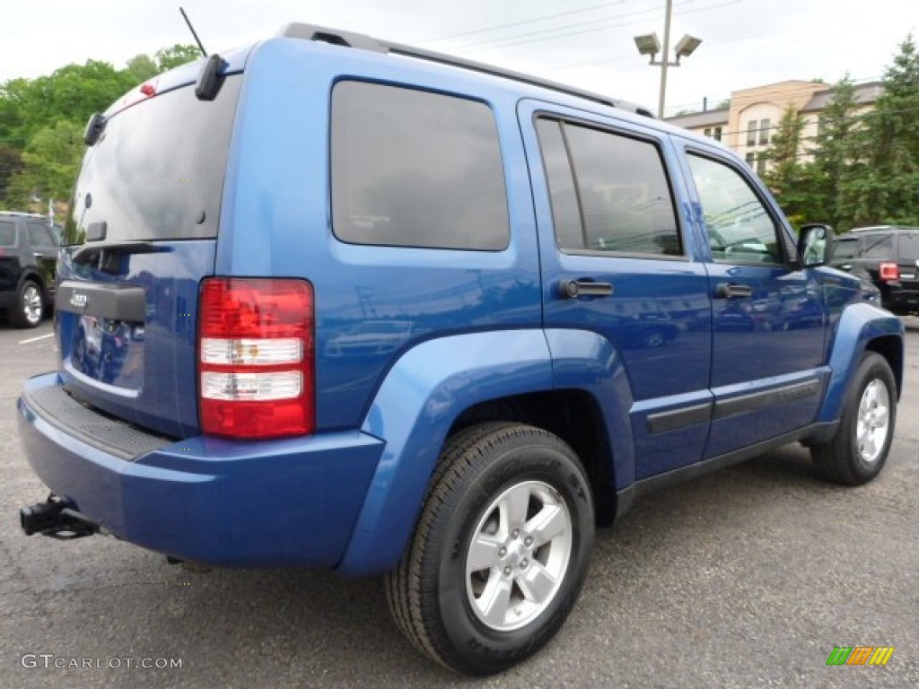 2010 Liberty Sport 4x4 - Deep Water Blue Pearl / Dark Slate Gray photo #2