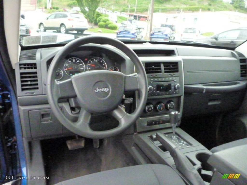 2010 Liberty Sport 4x4 - Deep Water Blue Pearl / Dark Slate Gray photo #10