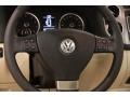 2010 Volkswagen Tiguan Sandstone Interior Steering Wheel Photo