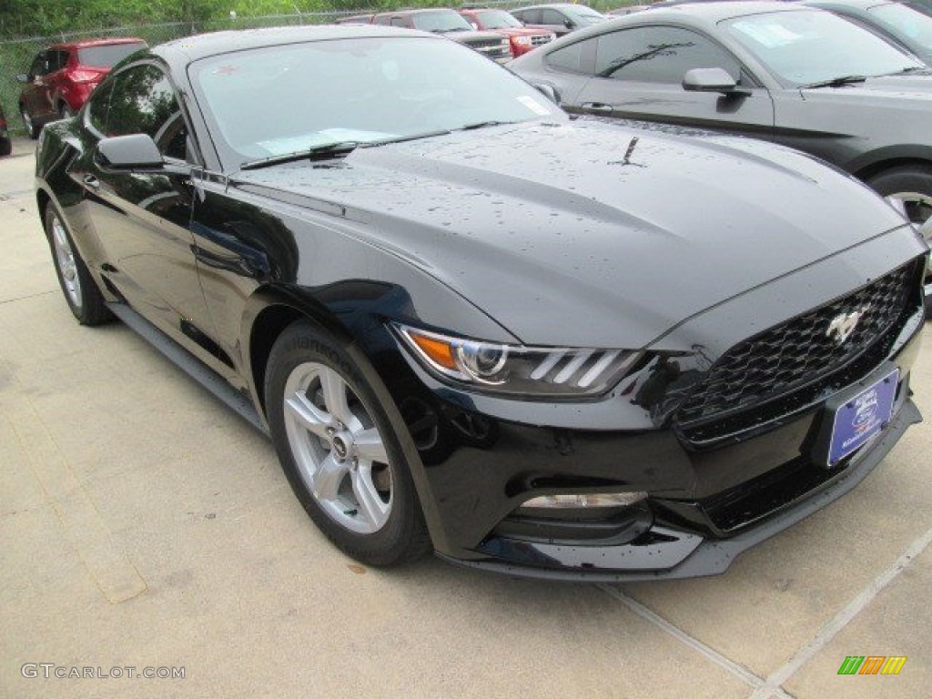 2015 Mustang V6 Coupe - Black / Ebony photo #3