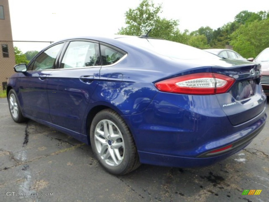 2016 Fusion SE - Deep Impact Blue Metallic / Charcoal Black photo #4