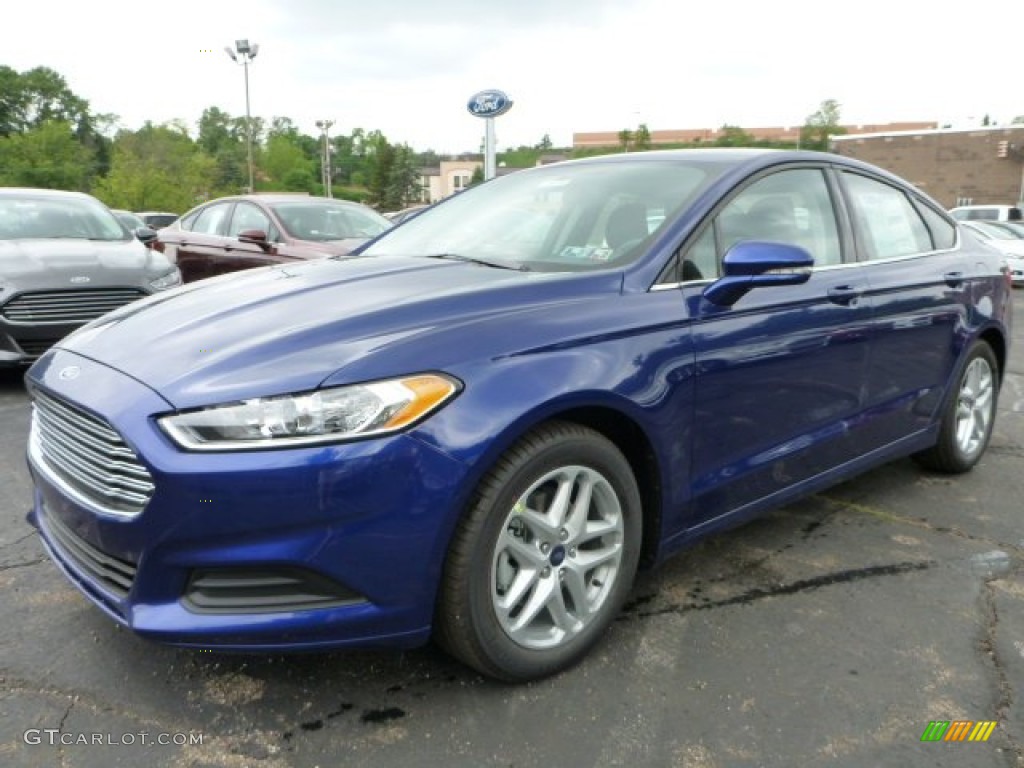 2016 Fusion SE - Deep Impact Blue Metallic / Charcoal Black photo #5