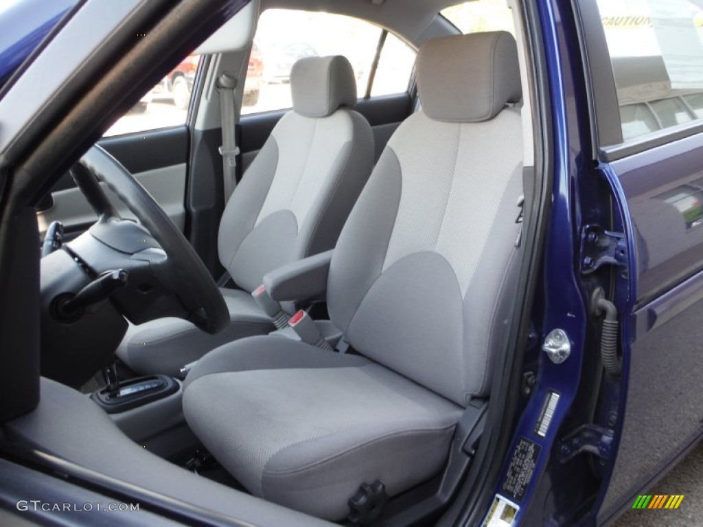 2009 Accent GLS 4 Door - Dark Sapphire Blue / Gray photo #10