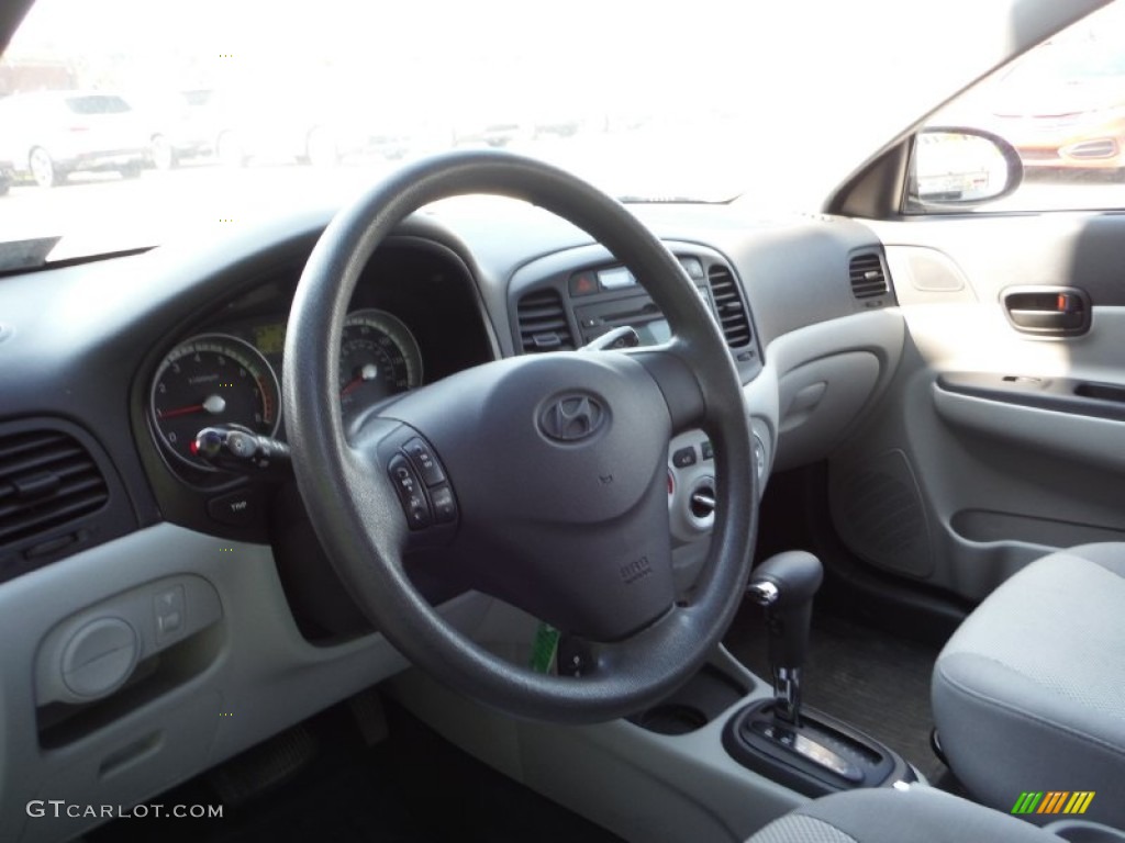 2009 Accent GLS 4 Door - Dark Sapphire Blue / Gray photo #12